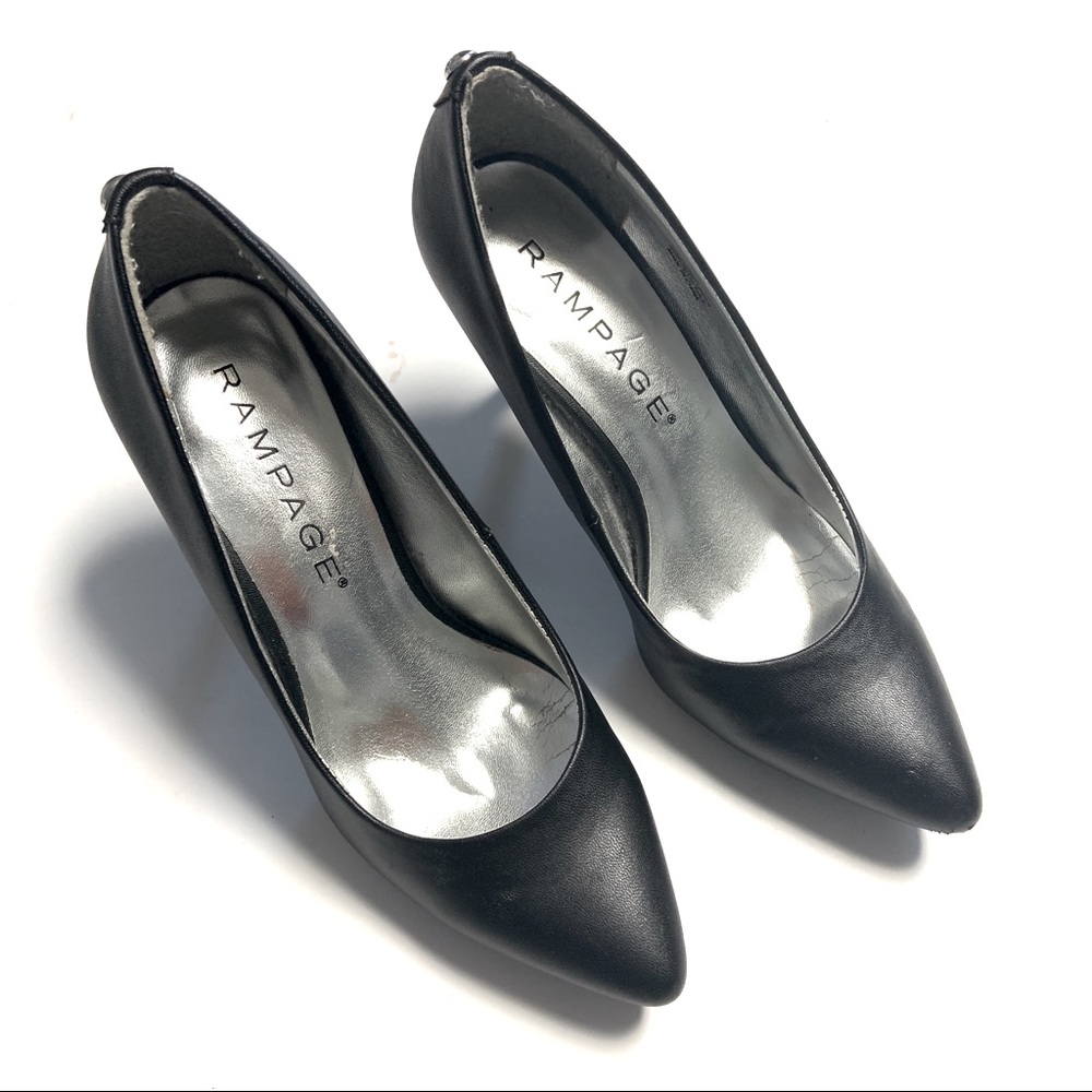 Rampage Women's Black Stilleto Pump Shoes